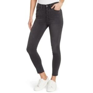 Madewell high rise skinny jeans in faded black - size 25